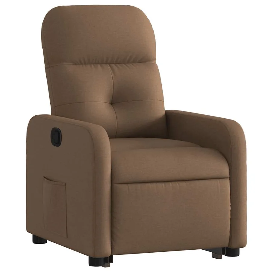 Fauteuil inclinable Marron Tissu - 4