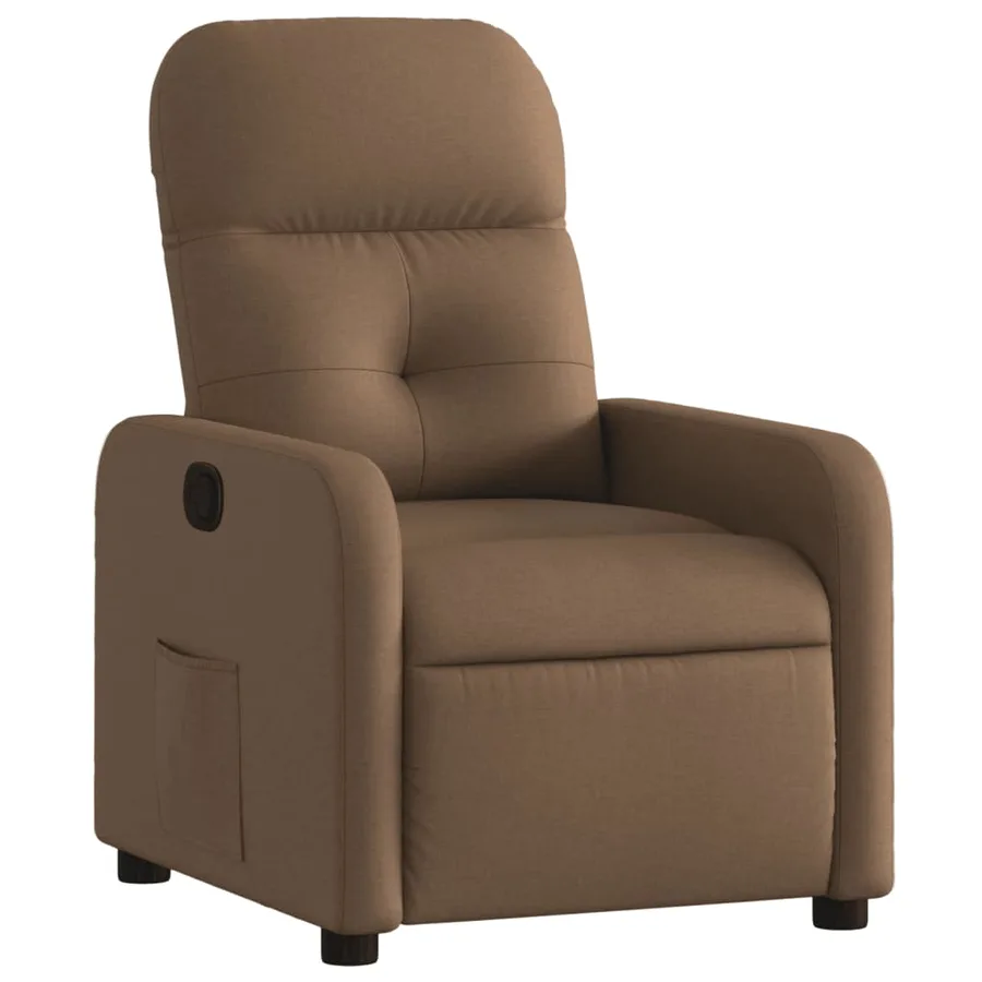Fauteuil inclinable Marron Tissu - 2