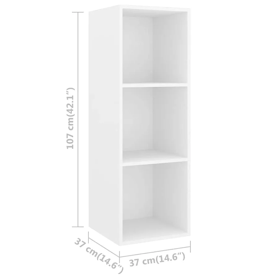 Ensemble de meuble TV 5 pcs Blanc Bois d'ingénierie - 7