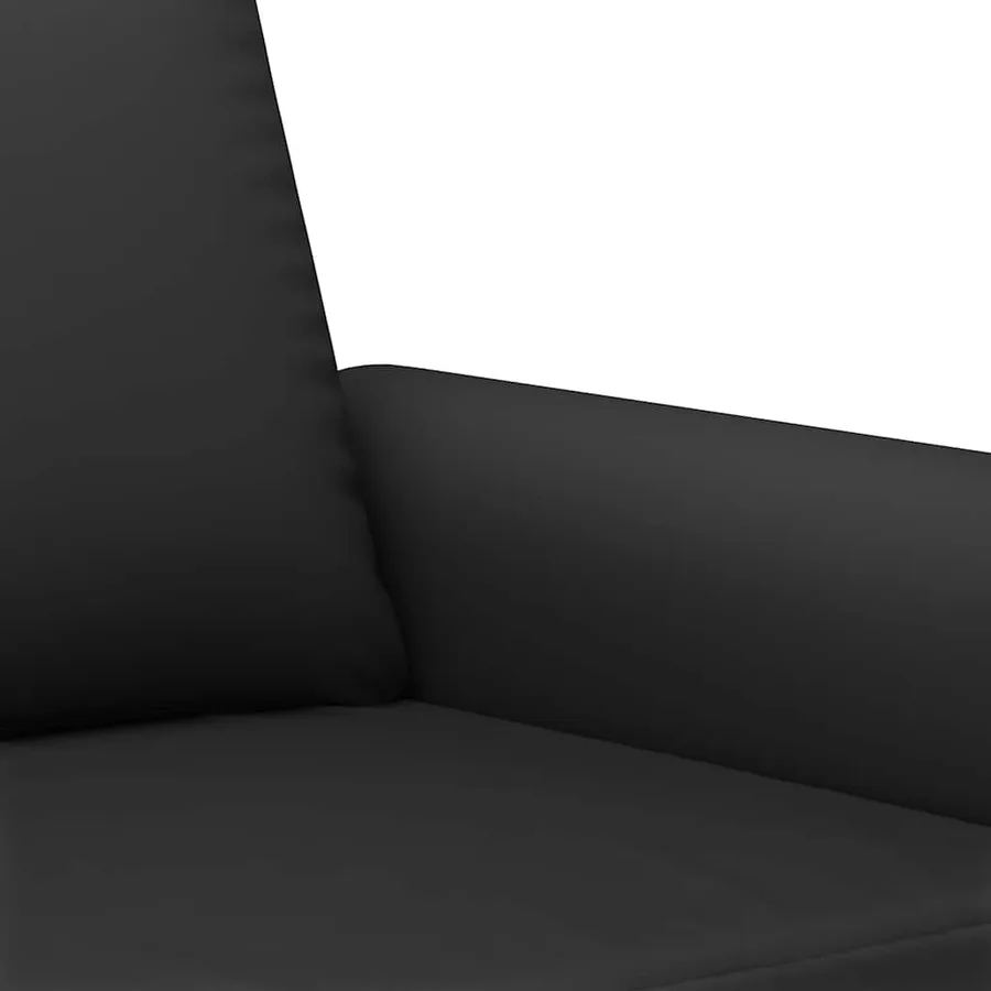 Ensemble de canapés 3 pcs avec coussins Noir Velours - 6