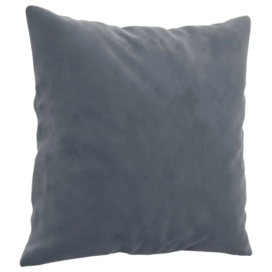 Ensemble de canapés 2 pcs avec coussins gris foncé velours - 5