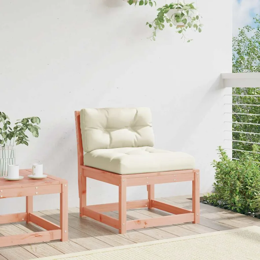 Canapé de jardin avec coussins bois massif douglas - 3