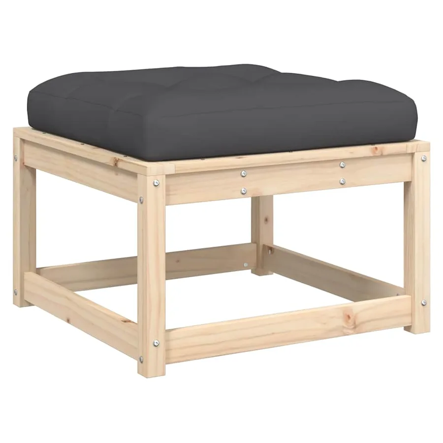 Salon de jardin 8 pcs avec coussins Bois de pin massif - 7
