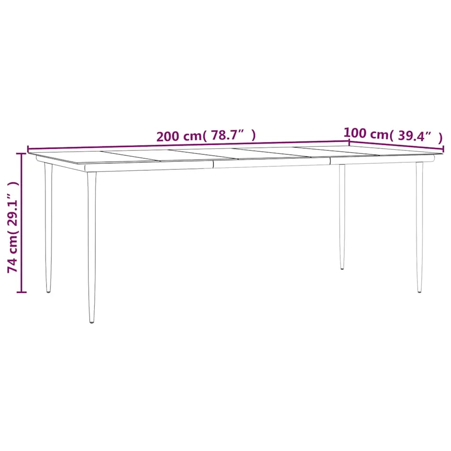 Ensemble à manger de jardin et coussins 7 pcs beige poly rotin - 9