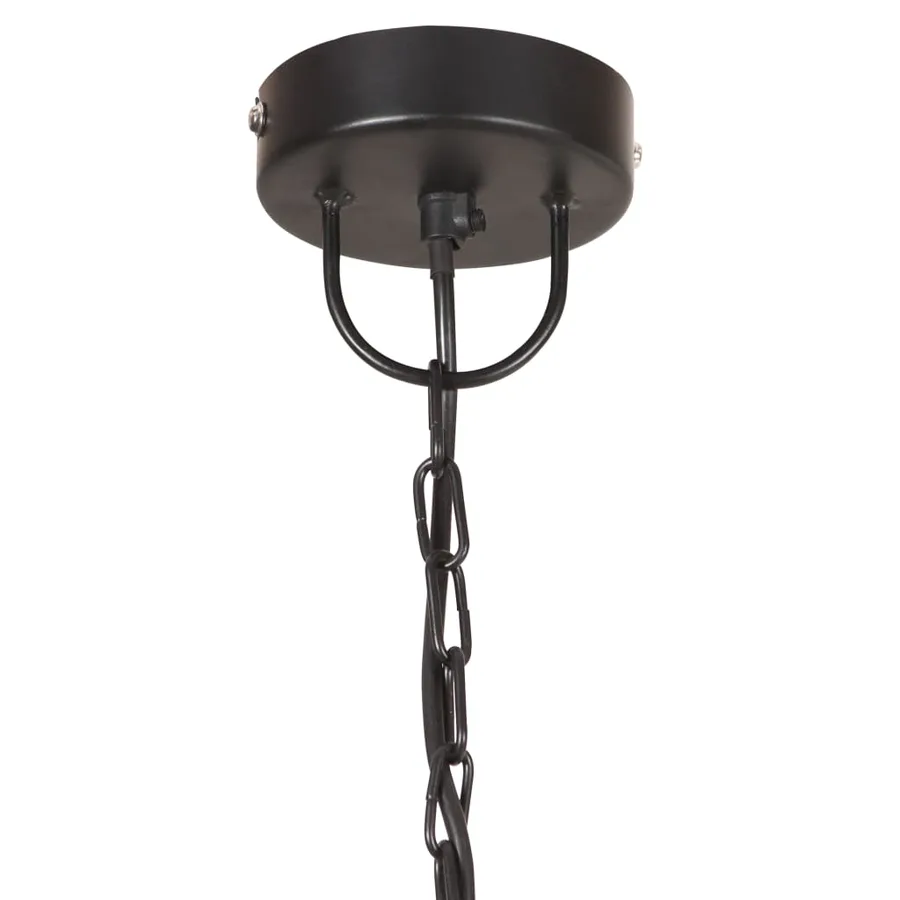Lampe suspendue industrielle vintage 25 W Noir Rond 41 cm E27 - 5