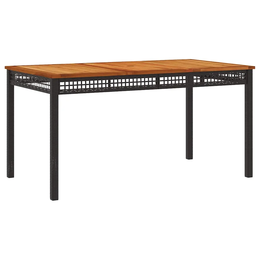 Ensemble à manger de jardin 4 pcs avec coussins noir - 6