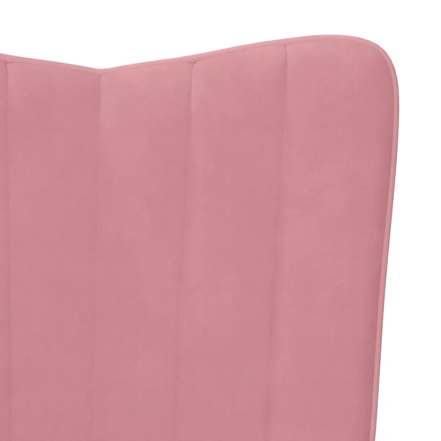 Chaise de relaxation Rose Velours - 6
