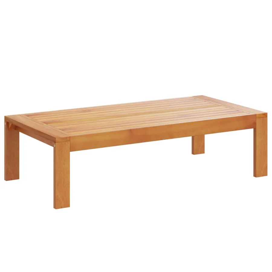 Salon de jardin avec coussins 5 pcs Bois d'acacia solide - 3