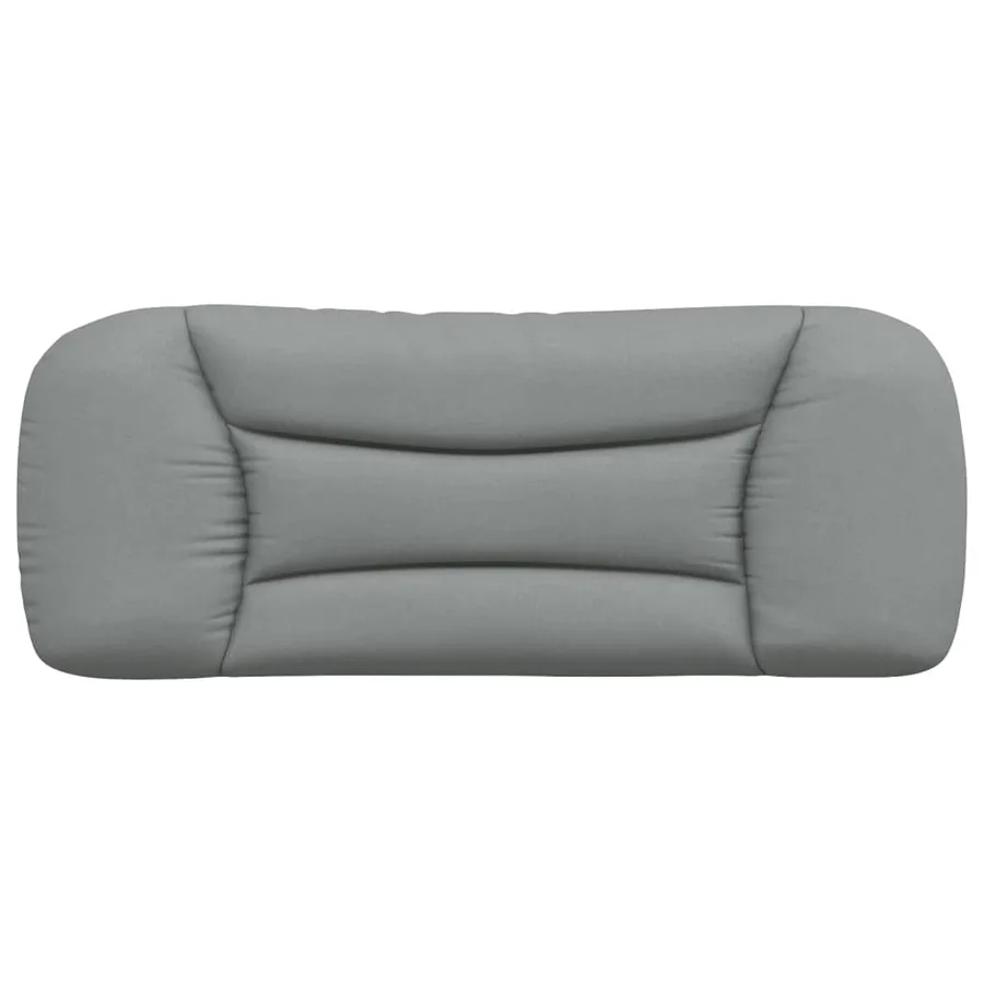 Coussin de tête de lit Hvar gris clair 100 cm tissu - 5