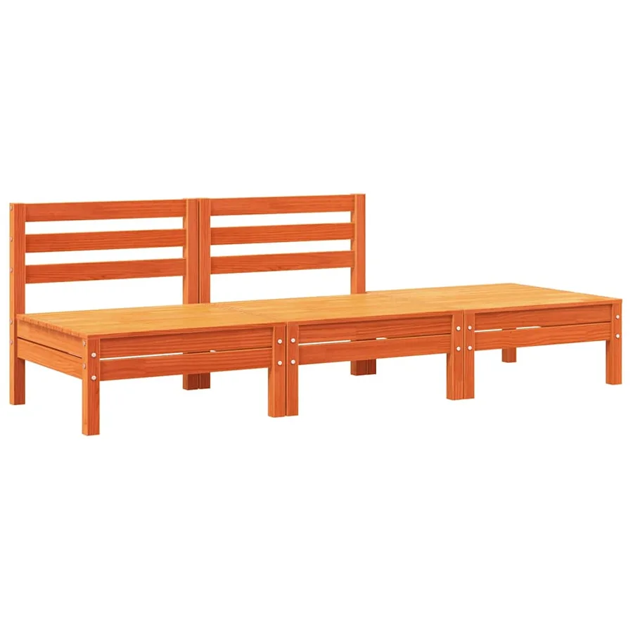 Canapé de jardin avec coussins et repose-pied 2 places - 4