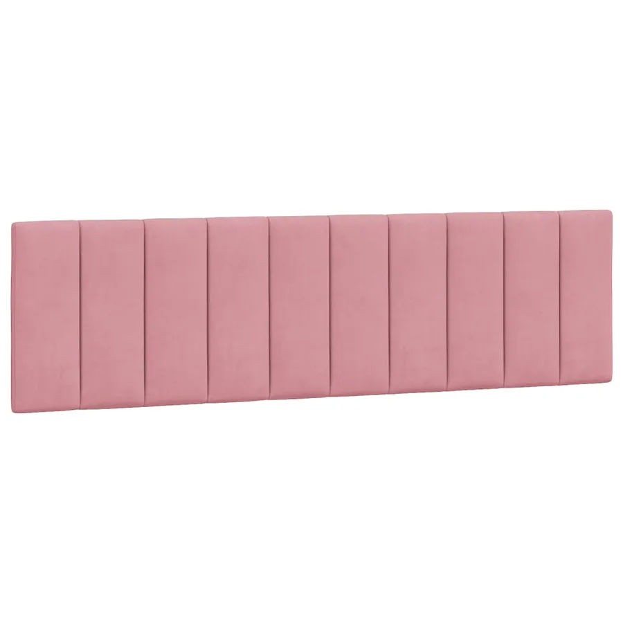 Cadre de lit avec LED sans matelas Hanko rose 180x200 cm velours - 10