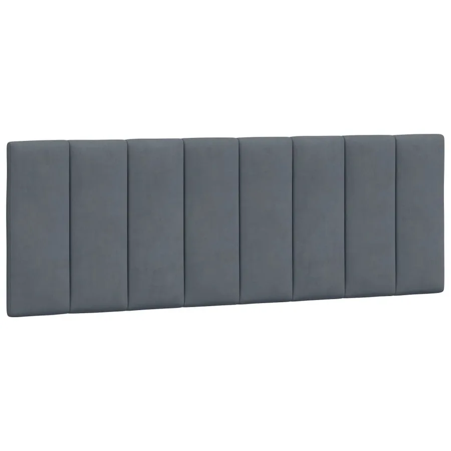 Cadre de lit avec LED sans matelas Hanko gris foncé 120x200cm velours - 10