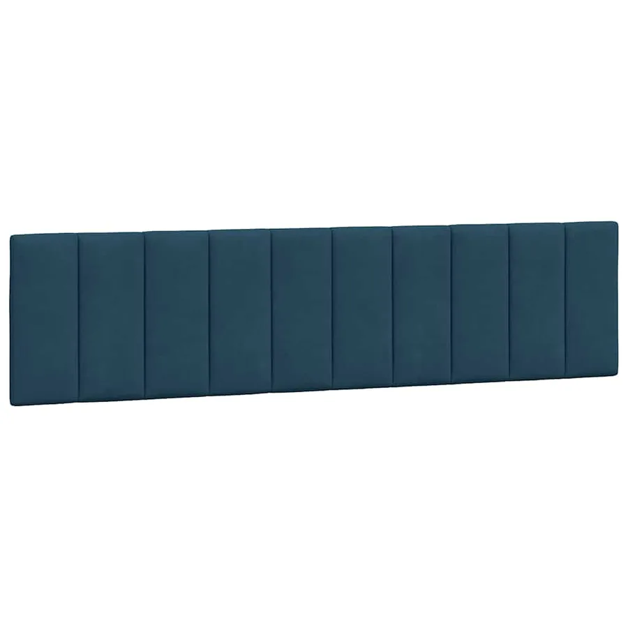 Cadre de lit avec LED sans matelas Hanko bleu 200x200 cm velours - 10