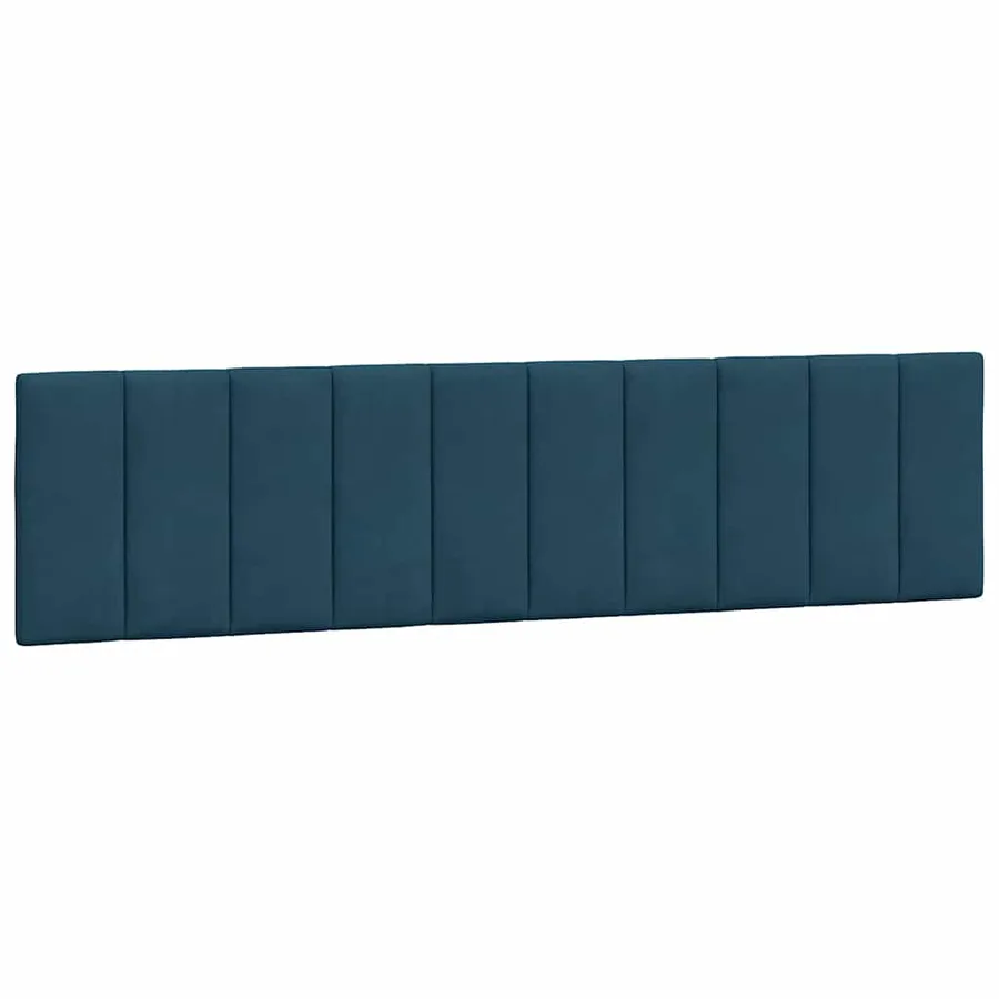 Cadre de lit sans matelas Hanko bleu 200x200 cm velours - 6