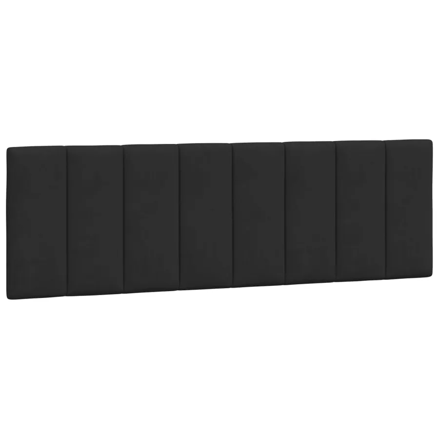 Lit avec matelas Hanko noir 160x200 cm velours - 5