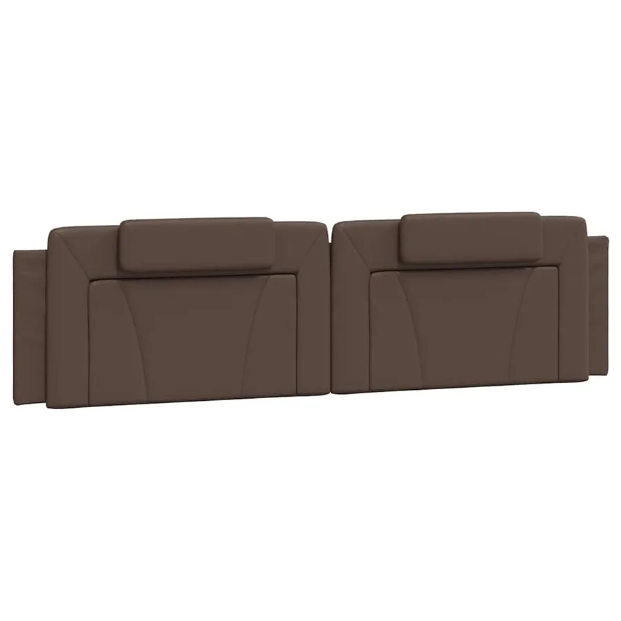 Coussin de tête de lit Viana marron 200 cm similicuir - 2