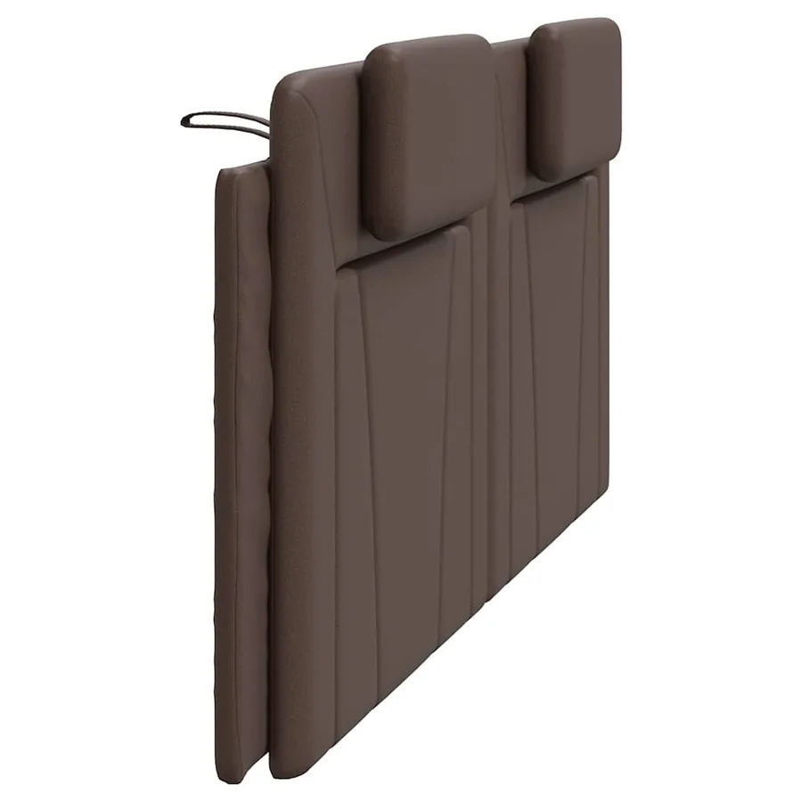 Coussin de tête de lit Viana marron 200 cm similicuir - 6