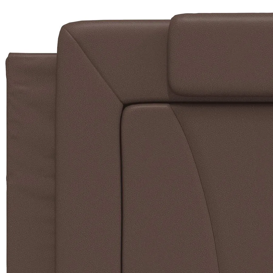 Coussin de tête de lit Viana marron 200 cm similicuir - 8