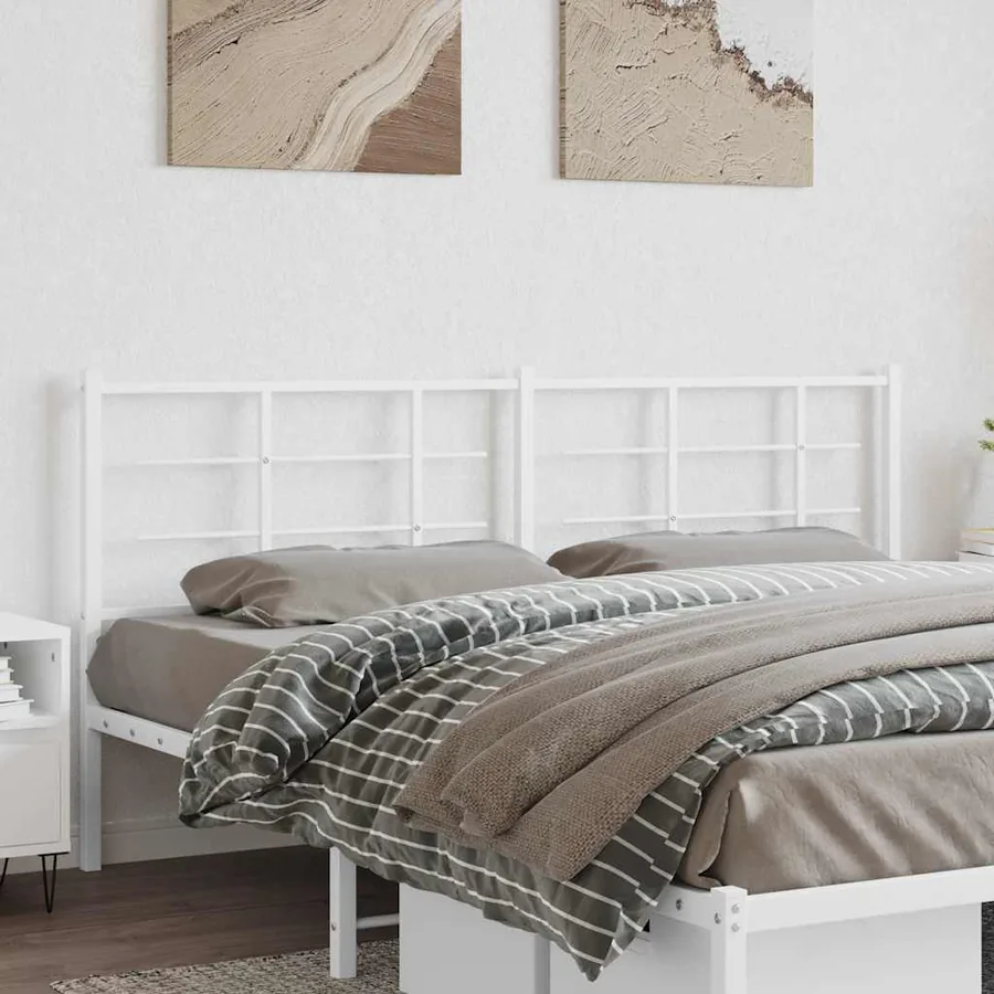 Tête de lit de remplacement métal blanc 193 cm