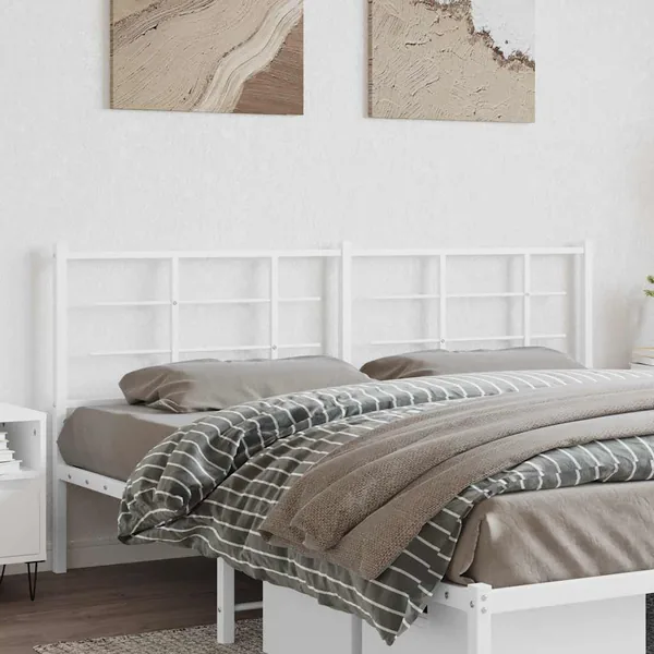 Tête de lit de remplacement métal blanc 193 cm