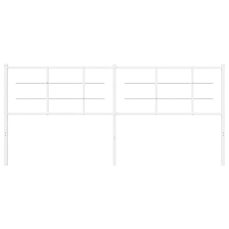 Tête de lit de remplacement métal blanc 193 cm - 3