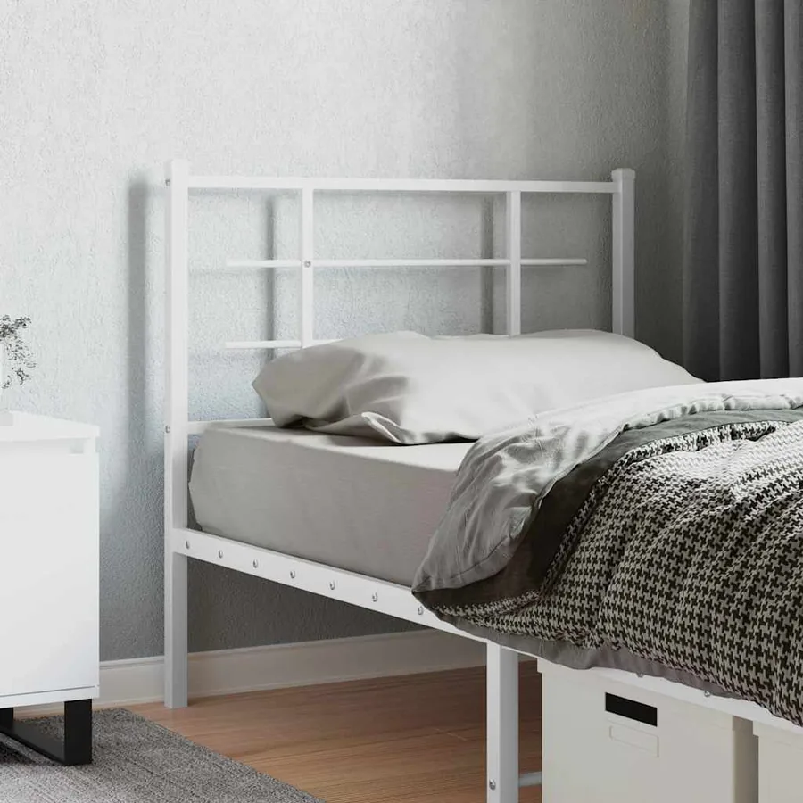 Tête de lit de remplacement métal blanc 100 cm