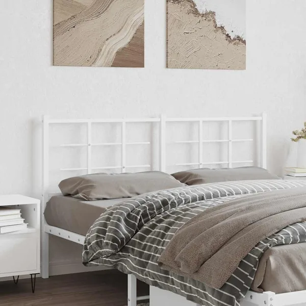 Tête de lit de remplacement métal blanc 160 cm