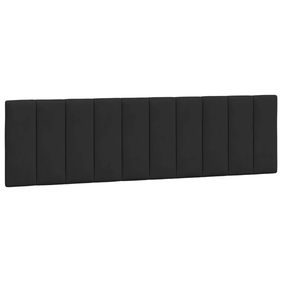 Lit avec matelas Hanko noir 180x200 cm velours - 5