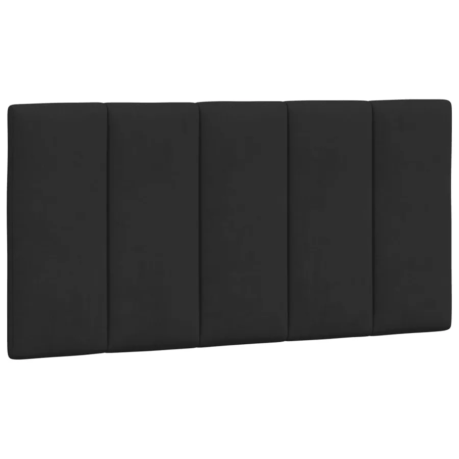 Lit avec matelas Hanko noir 100x200 cm velours - 4