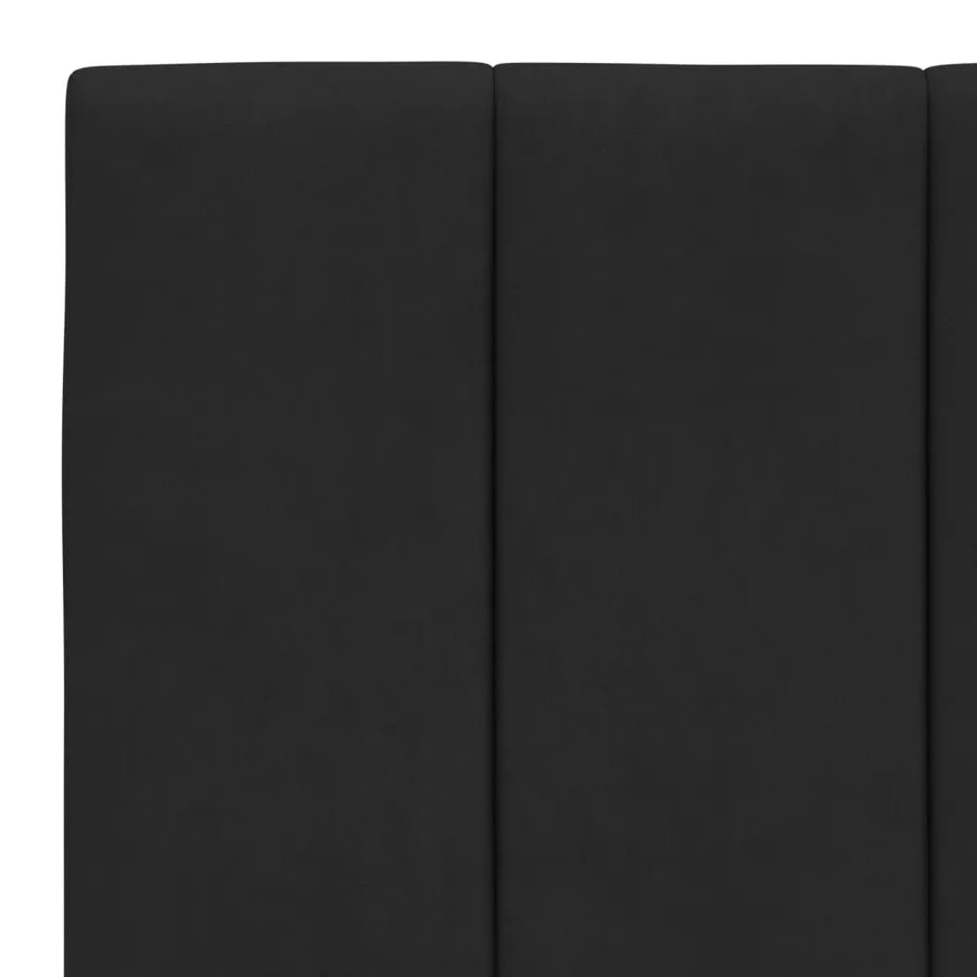 Lit avec matelas Hanko noir 100x200 cm velours - 5