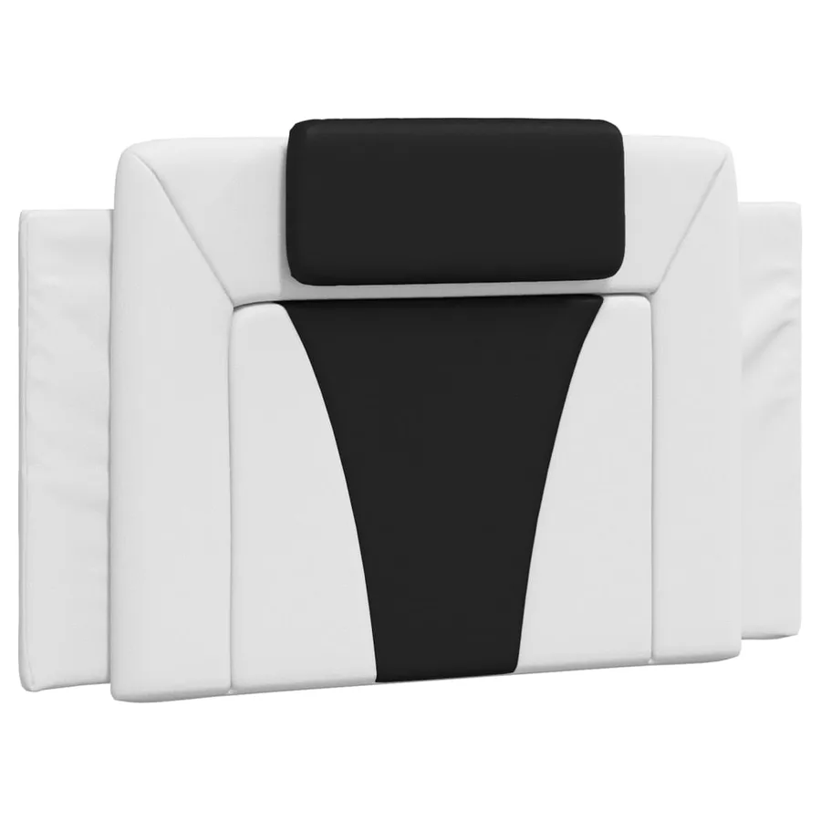 Lit Viana avec matelas blanc et noir 80x200 cm similicuir - 5