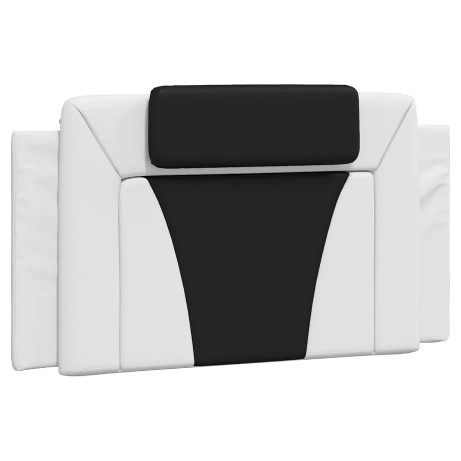 Lit Viana avec matelas blanc et noir 100x200 cm similicuir - 5