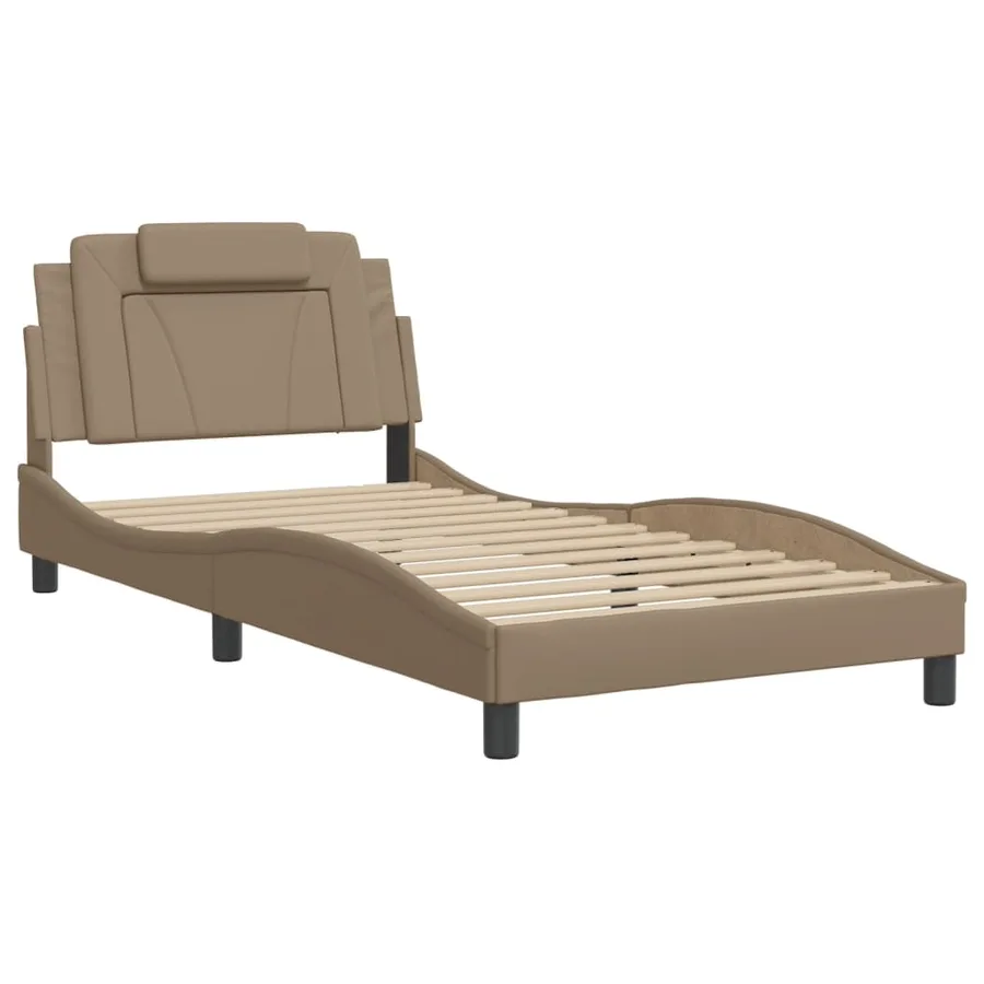Cadre de lit Viana avec LED sans matelas cappuccino 100x200 cm - 3