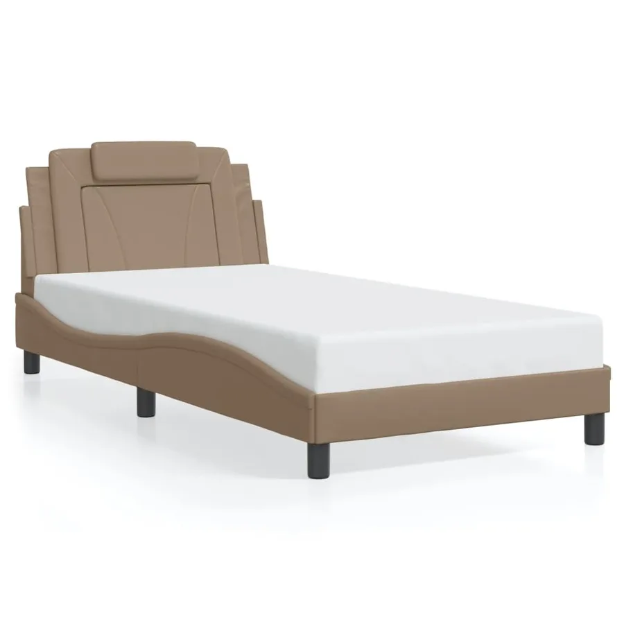 Cadre de lit Viana avec LED sans matelas cappuccino 100x200 cm - 5