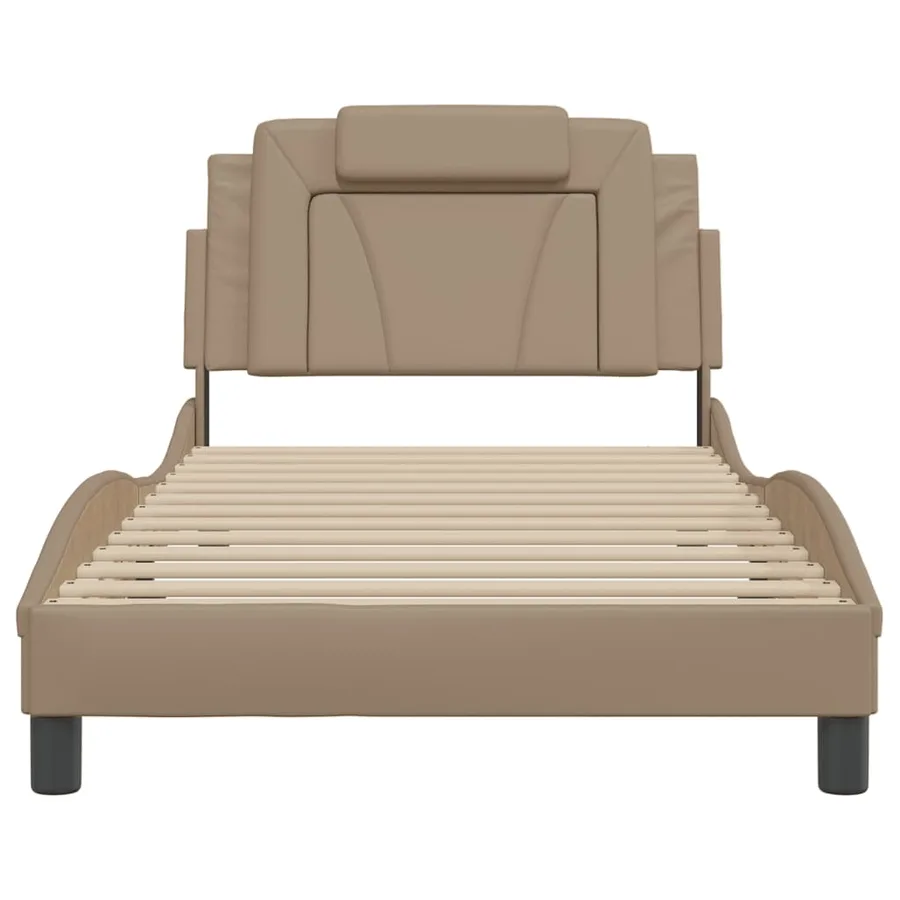 Cadre de lit Viana avec LED sans matelas cappuccino 100x200 cm - 6