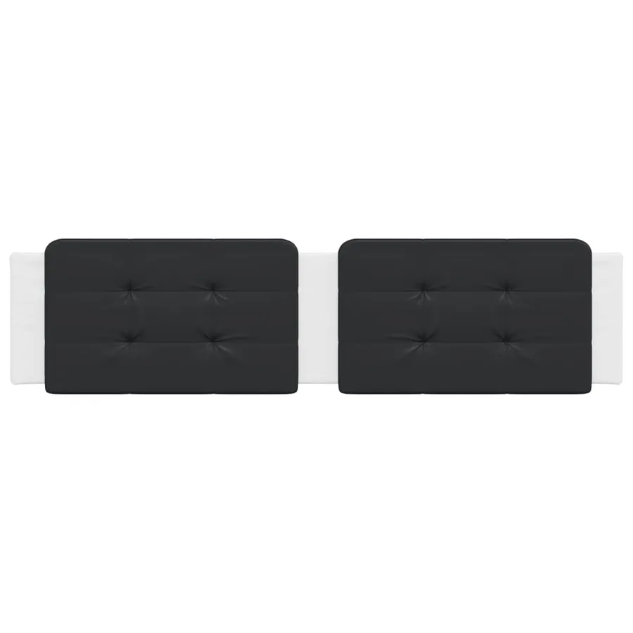 Coussin de tête de lit Zadar noir et blanc 200 cm similicuir - 4