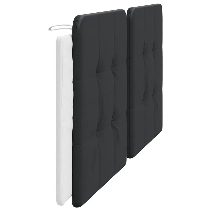 Coussin de tête de lit Zadar noir et blanc 200 cm similicuir - 5