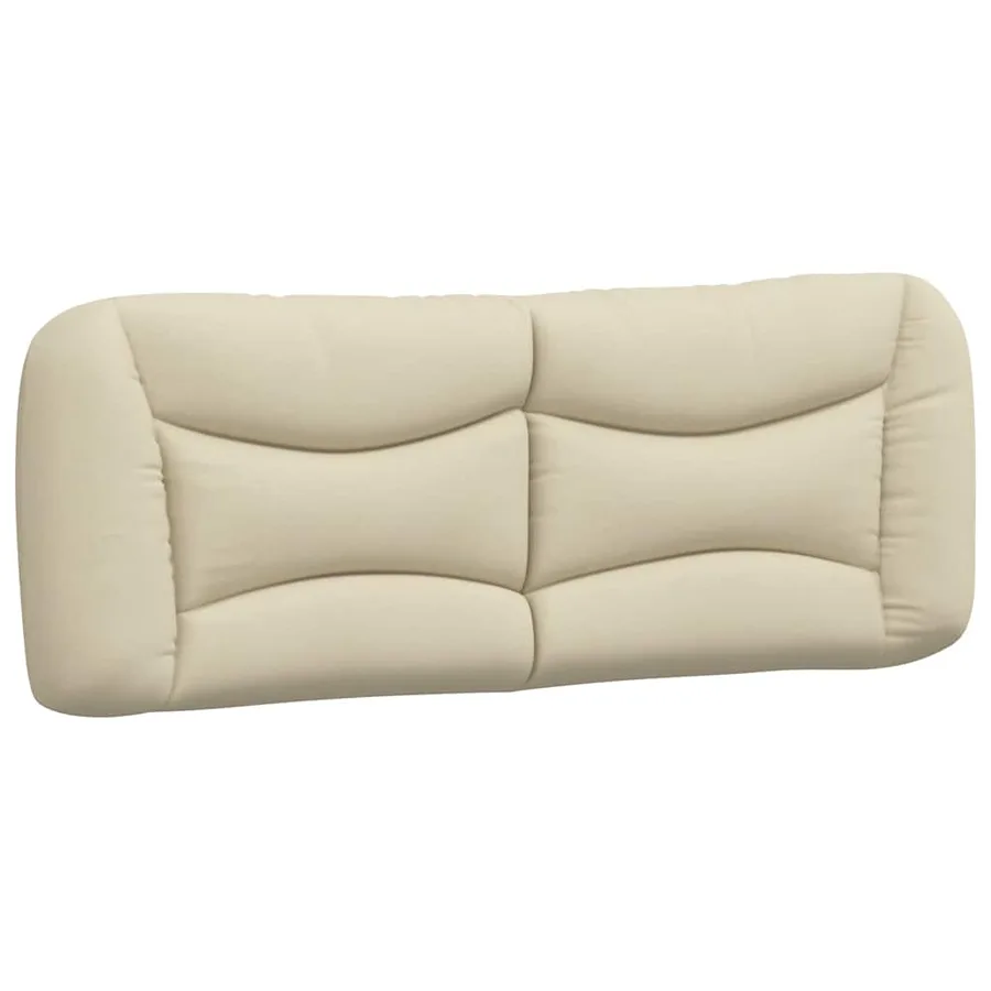 Cadre de lit sans matelas Hvar crème 120x200 cm tissu - 8