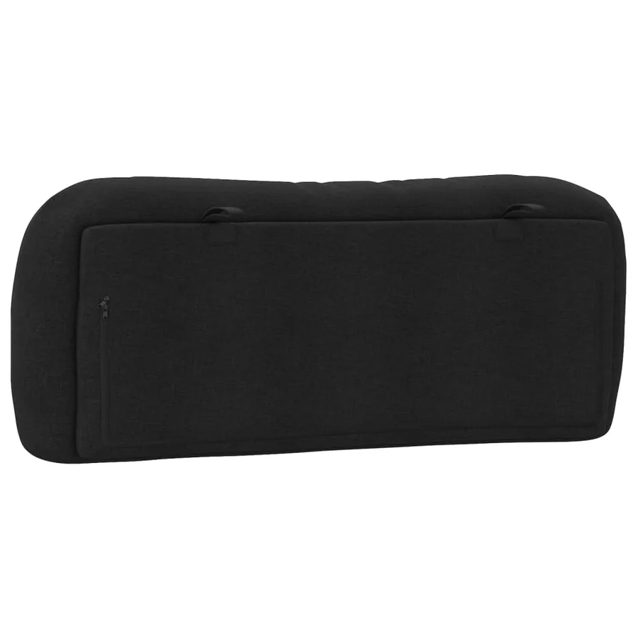 Coussin de tête de lit Hvar noir 100 cm tissu - 7