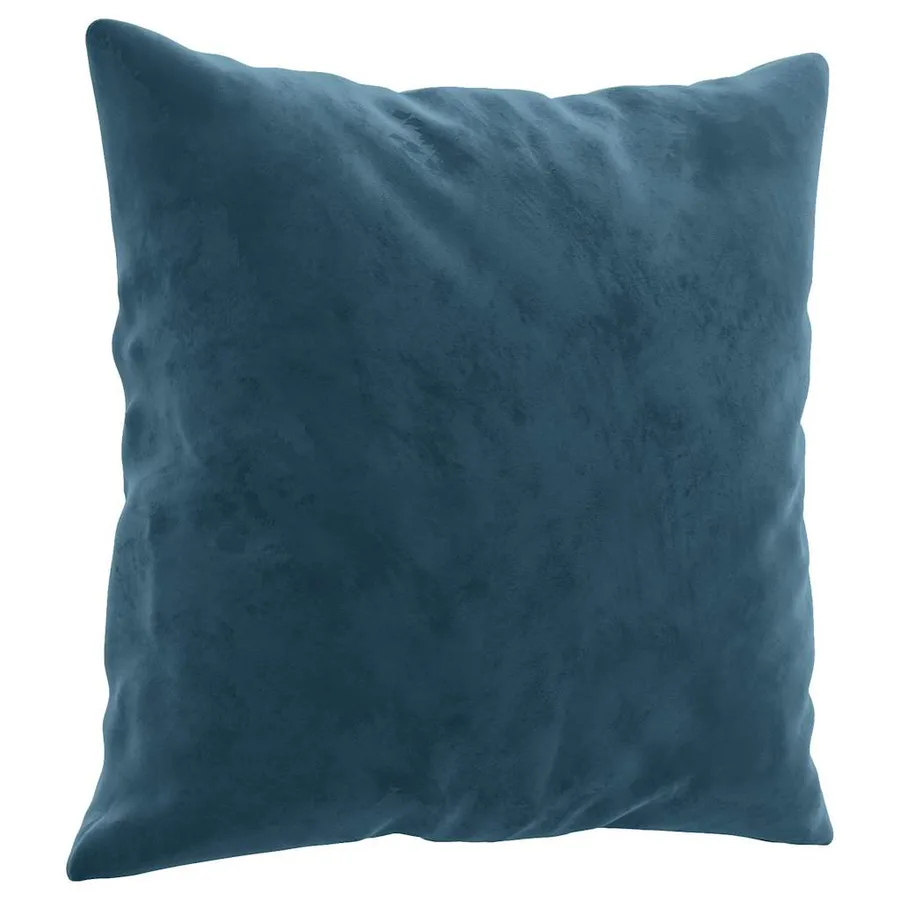 Canapé 3 places avec oreillers décoratifs bleu 180 cm velours - 6