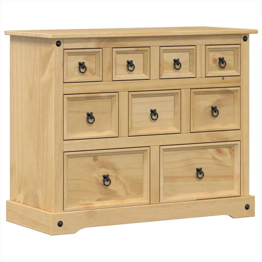 Commode Corona 101x45x82 cm bois massif de pin - 2