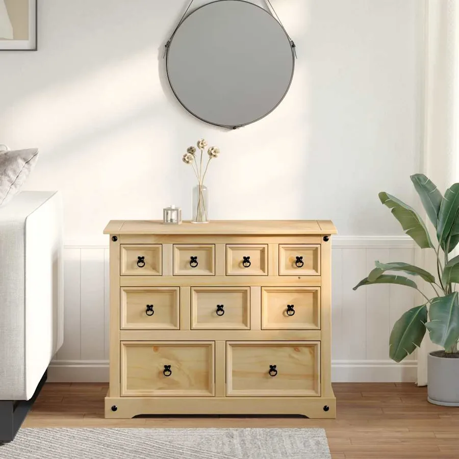 Commode Corona 101x45x82 cm bois massif de pin - 3