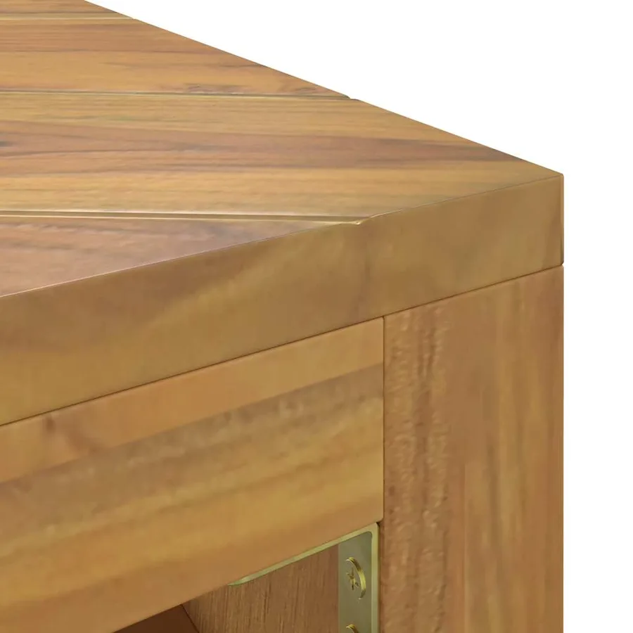 Table basse 110x60x38 cm bois de teck solide - 7