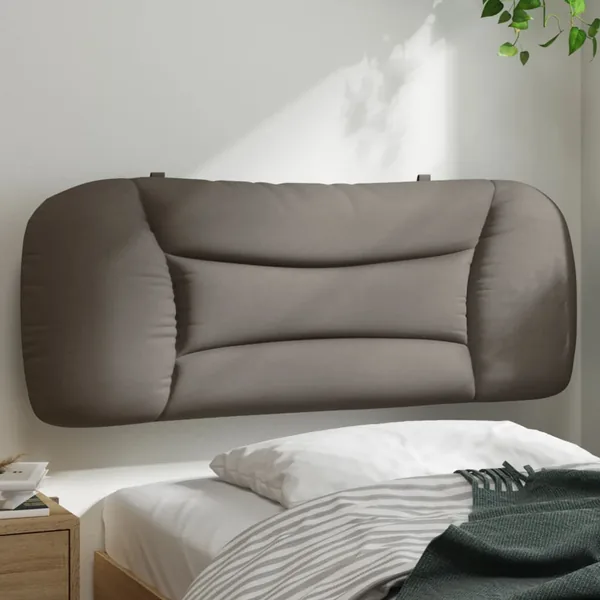 Coussin de tête de lit Hvar taupe 100 cm tissu