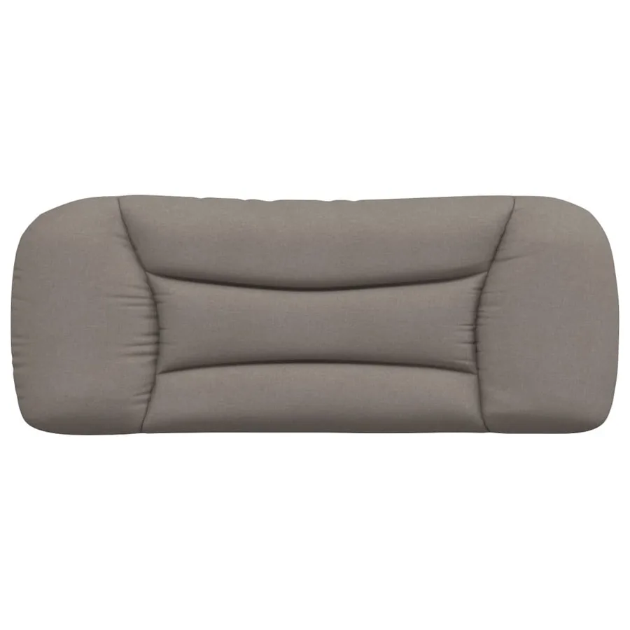 Coussin de tête de lit Hvar taupe 100 cm tissu - 5