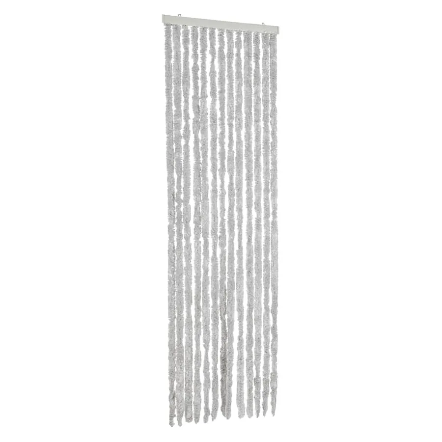 Rideau anti-mouches gris 56x200 cm chenille - 2