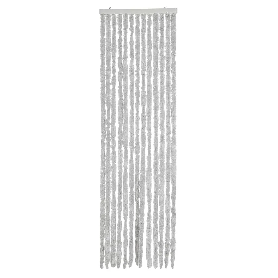 Rideau anti-mouches gris 56x200 cm chenille - 3