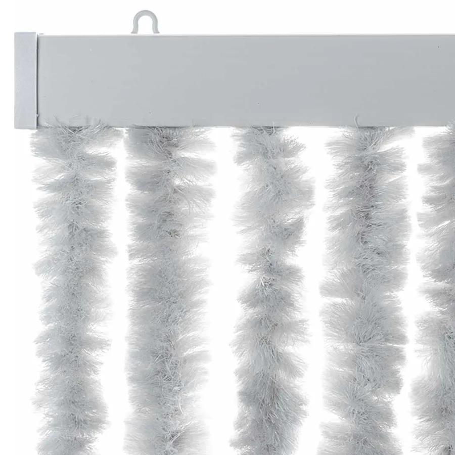 Rideau anti-mouches gris 56x200 cm chenille - 4