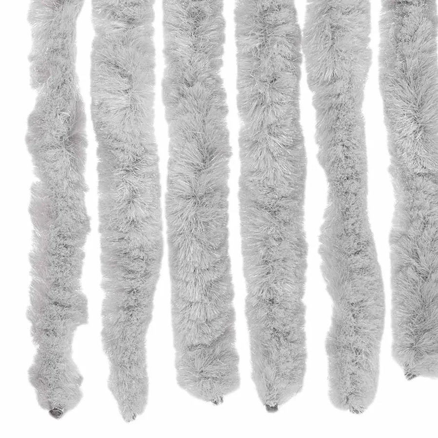 Rideau anti-mouches gris 56x200 cm chenille - 5