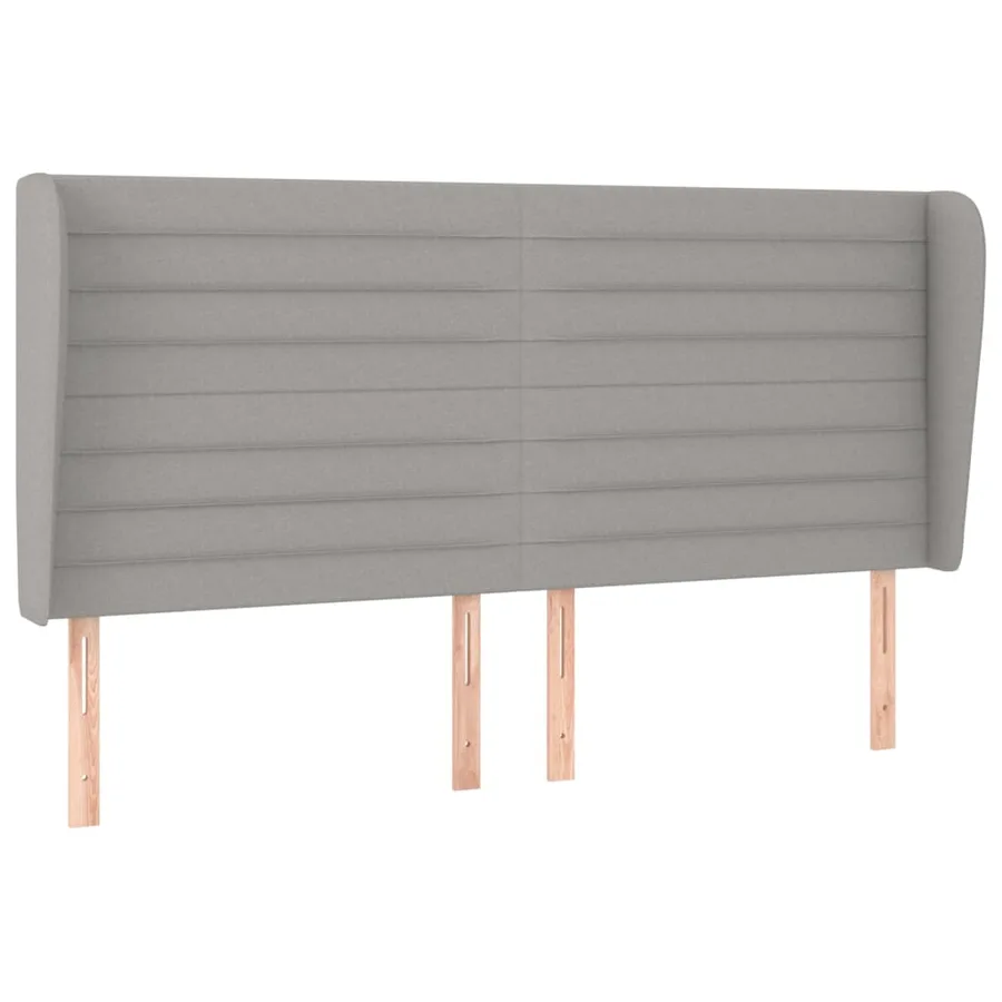 Sommier à lattes de lit avec matelas Gris clair 160x200cm Tissu - 6